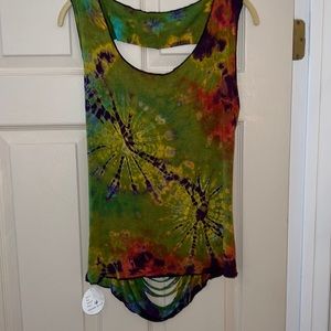 Kala Imports Tie Dye Sleeveless Top